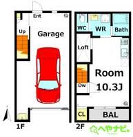愛知県名古屋市熱田区野立町3(アパート)の賃貸物件の間取り
