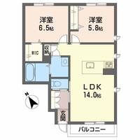 シュ・フルーク B棟の間取り