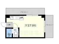 京都府京都市東山区泉涌寺雀ケ森町(マンション)の賃貸物件の間取り