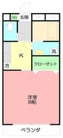 神奈川県横浜市戸塚区上矢部町(アパート)の賃貸物件の間取り
