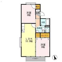 熊本県熊本市西区島崎2(アパート)の賃貸物件の間取り