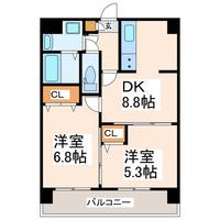 QREST熊大病院前の間取り