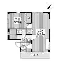 群馬県前橋市古市町(マンション)の賃貸物件の間取り