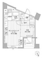 ヘキサート六本木の間取り