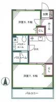 東京都杉並区高円寺南2(マンション)の賃貸物件の間取り