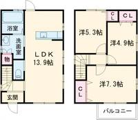 物件の間取り画像