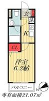 千葉県市川市湊(マンション)の賃貸物件の間取り