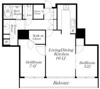 東京ツインパークスの間取り