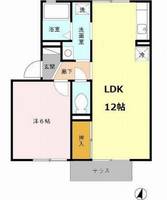 大阪府堺市中区土塔町(アパート)の賃貸物件の間取り
