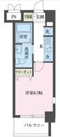東京都立川市曙町3(マンション)の賃貸物件の間取り