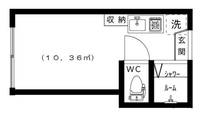 東京都新宿区高田馬場4(アパート)の賃貸物件の間取り