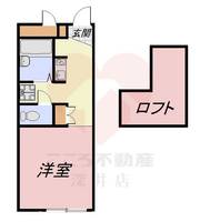 大阪府堺市北区北花田町4(アパート)の賃貸物件の間取り