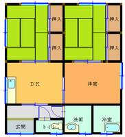 鹿児島県霧島市隼人町住吉(一戸建)の賃貸物件の間取り