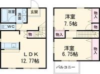 静岡県袋井市愛野東1(一戸建)の賃貸物件の間取り