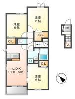 クレマチス A棟の間取り