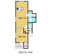 福岡県福岡市中央区大手門3(アパート)の賃貸物件の間取り