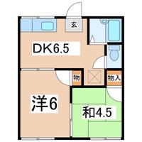 福島県郡山市富久山町久保田字三御堂(アパート)の賃貸物件の間取り