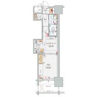 愛知県名古屋市西区菊井2(マンション)の賃貸物件の間取り