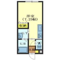 北海道函館市田家町(アパート)の賃貸物件の間取り