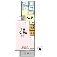 滋賀県大津市本丸町(アパート)の賃貸物件の間取り