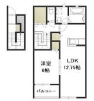 岡山県岡山市北区撫川(アパート)の賃貸物件の間取り