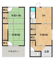 香川県坂出市久米町1(一戸建)の賃貸物件の間取り