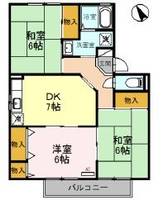 ゼフィール Bの間取り