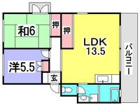 広島県広島市西区井口2(マンション)の賃貸物件の間取り