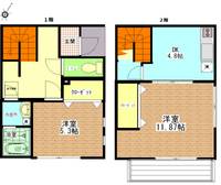 神奈川県川崎市中原区井田中ノ町(一戸建)の賃貸物件の間取り