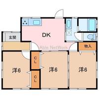 愛媛県新居浜市北内町4(一戸建)の賃貸物件の間取り