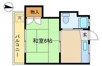 北川ハイツの間取り