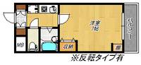 ウェルフォート四条畷 2044年2月29日迄の定期借家契約の間取り