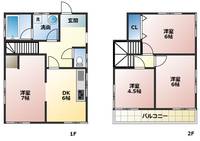 埼玉県川越市大字大袋(一戸建)の賃貸物件の間取り