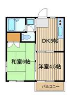 東京都練馬区高野台5(アパート)の賃貸物件の間取り
