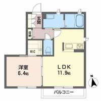 福島県福島市野田町5(アパート)の賃貸物件の間取り