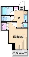 神奈川県川崎市中原区新丸子町(マンション)の賃貸物件の間取り