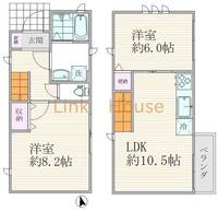 東京都墨田区墨田1(一戸建)の賃貸物件の間取り