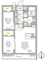 アジールコート都立大学の間取り