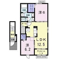 Primavera荻杼IIの間取り