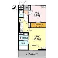 埼玉県熊谷市曙町1(アパート)の賃貸物件の間取り