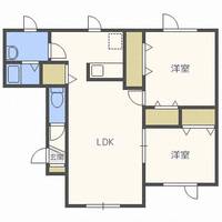 北海道札幌市北区屯田一条1(アパート)の賃貸物件の間取り