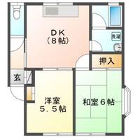 パレス岩間A棟の間取り