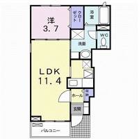 埼玉県越谷市宮本町3(アパート)の賃貸物件の間取り