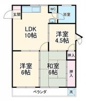 城西ハイツの間取り
