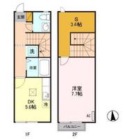 栃木県宇都宮市平出町(一戸建)の賃貸物件の間取り