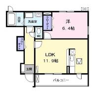 愛知県あま市下萱津九反田(アパート)の賃貸物件の間取り