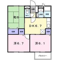 茨城県古河市諸川(アパート)の賃貸物件の間取り