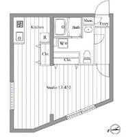 東京都新宿区新宿6(マンション)の賃貸物件の間取り