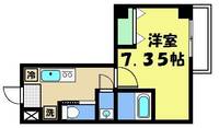 京都府京都市北区紫野上築山町(マンション)の賃貸物件の間取り