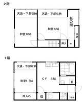 東京都目黒区目黒本町6(一戸建)の賃貸物件の間取り